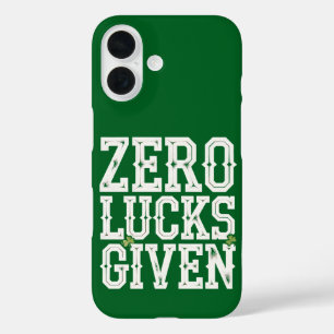 Nul Geluk Gegeven Grappige St. Patrick's Dag Iers iPhone 16 Hoesje