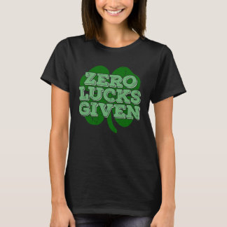 Nul Geluk Gegeven Ierse Shamrock St. Patrick's Dag T-shirt