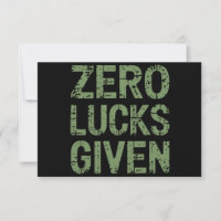 Nul geluk gegeven St. Paddy's Day grappige Patrick
