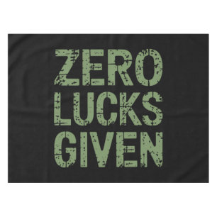 Nul geluk gegeven St Paddy's Day grappige Patricks Tafelkleed