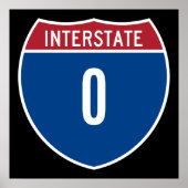 Nul Interstate Poster (Voorkant)