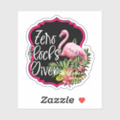 Nul-koppels met vinylSticker op maat gesneden Sticker (Vel)