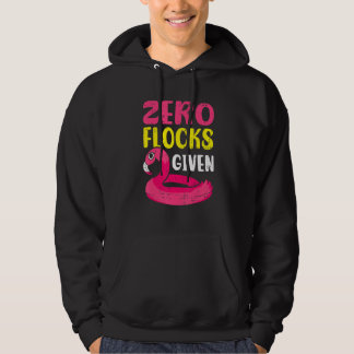 Nul kuddes gegeven roze flamingo waadvogel hoodie