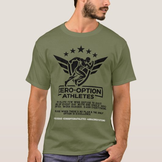 Nul-optie Atleten T-shirt (Voorkant)