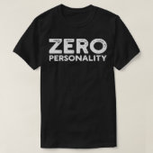 Nul persoonlijkheid 1 t-shirt (Design voorkant)