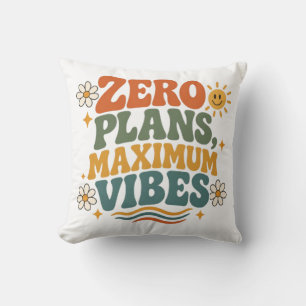 Nul Plannen Maximale Vibe Retro Boho Bloemen Citaa Kussen