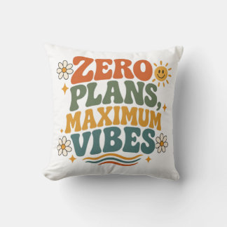 Nul Plannen Maximale Vibe Retro Boho Bloemen Citaa Kussen