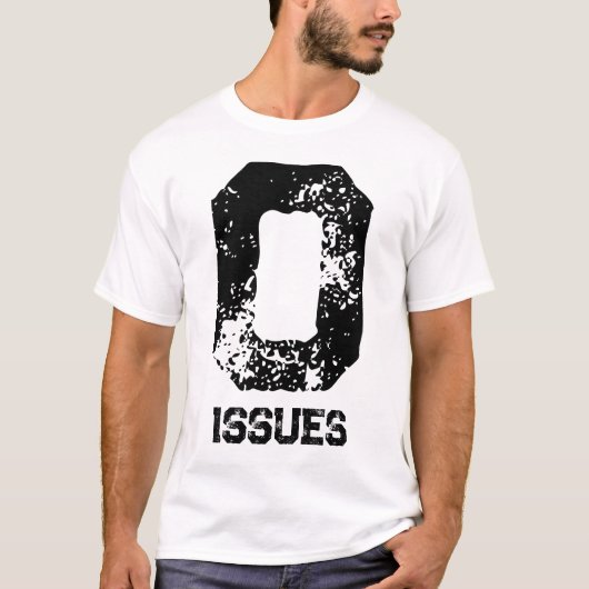 Nul problemen verklaring t-shirt (Voorkant)