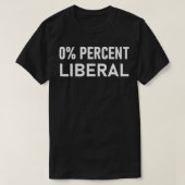 Nul procent liberaal 0 liberaal t-shirt (Design voorkant)