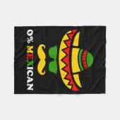 Nul procent Mexicaans grappig cinco de mayo feest Fleece Deken (Voorkant (Horizontaal))