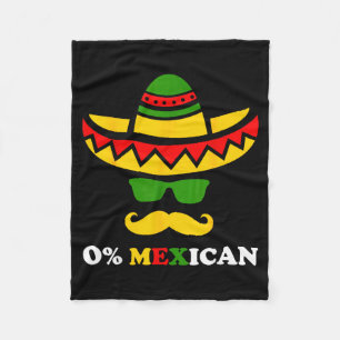Nul procent Mexicaans grappig cinco de mayo feest Fleece Deken