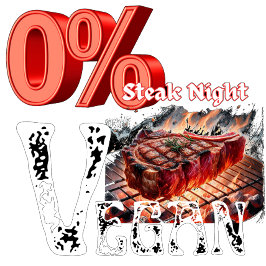 Nul procent veganistische biefstuk nacht trui