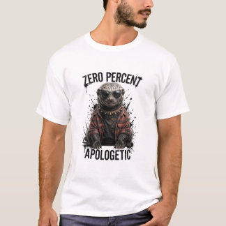 Nul Procent Verontschuldigend Grappige Honingdas T-shirt