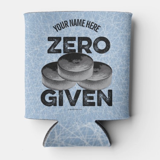 Nul Pucks Geeft Koelbox (Hockey) Blikjeskoeler (Voorkant)