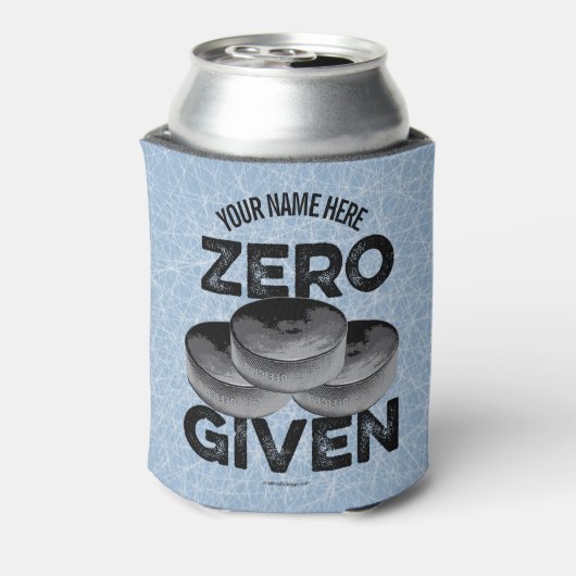 Nul Pucks Geeft Koelbox (Hockey) Blikjeskoeler (Blikje Achterkant)