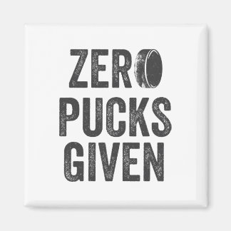 Nul Pucks Gegeven Sarcastische Volwassene Hockey H Magneet