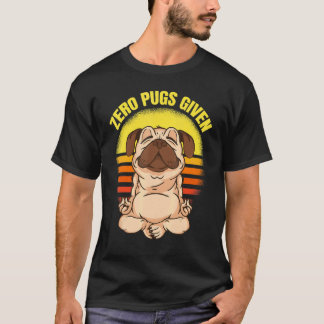 Nul Pugs Gegeven Hond Die Yoga Maakt Vintage Namas T-shirt