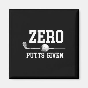 Nul putts gegeven golfer golfspeler grappen Funny Magneet