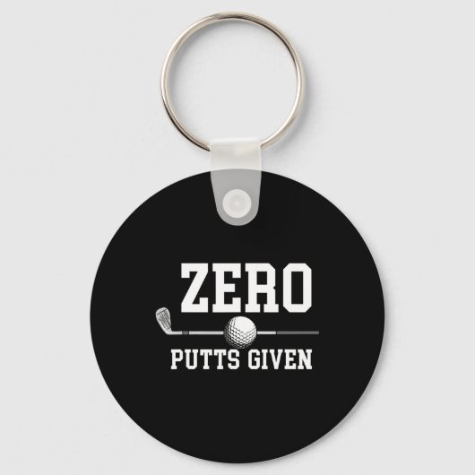 Nul putts gegeven golfer golfspeler grappen Funny Sleutelhanger (Voorkant)