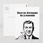 NUL TOT GEWELDIGE IN 3 SECONDEN BRIEFKAART (Voorkant / Achterkant)