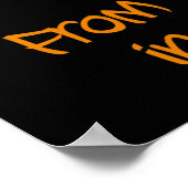 Nul tot Witch Silhouette Style Poster (Hoek)