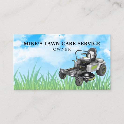 Nul Visitekaartje van de Lawn Care Specialist (Voorkant)