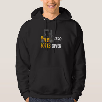 Nul vorken gegeven magazijn vorkheftruck bestuurde hoodie