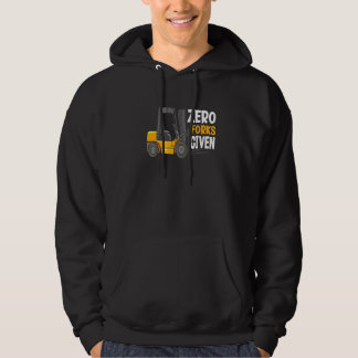 Nul Vorken Gegeven Magazijn Vorkheftruckchauffeur Hoodie