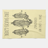 Nul-wagens met grappige aangepaste corn pun theedoek (Horizontaal)