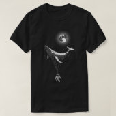 Nul Zacht Zee Whale Holding Astronaut Space Mo T-shirt (Design voorkant)