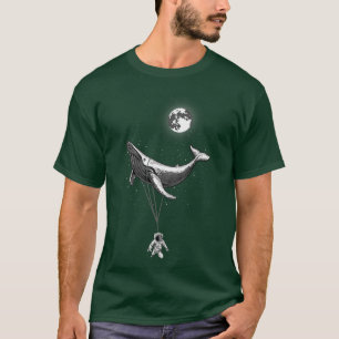 Nul Zacht Zee Whale Holding Astronaut Space Mo T-shirt