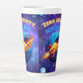 Nul zwaartekracht oneindige dromen latte mok (Voorkant)