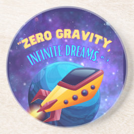 Nul zwaartekracht oneindige dromen zandsteen onderzetter