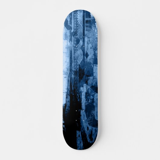 Nuldeck-blauw Persoonlijk Skateboard (Voorkant)