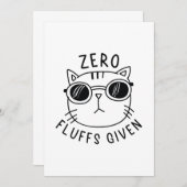 Nulfluffs Bedankkaart (Voorkant / Achterkant)