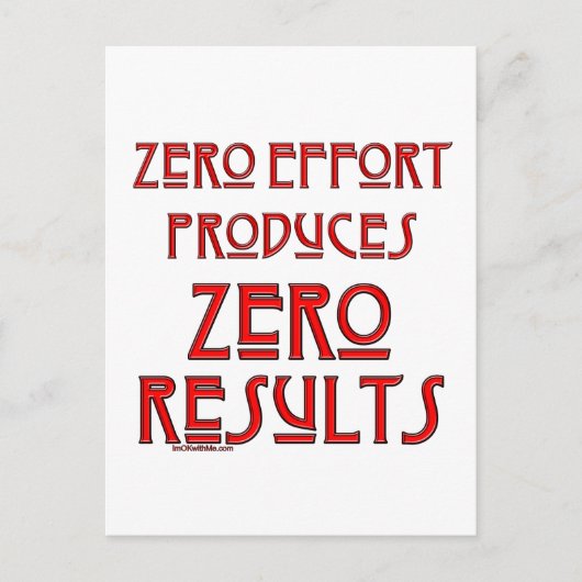 Nulinspanningen... Briefkaart (Voorkant)