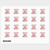 Nulinspanningen... Ronde Sticker (Vel)