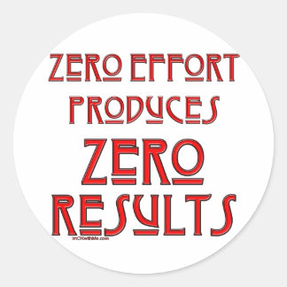 Nulinspanningen... Ronde Sticker