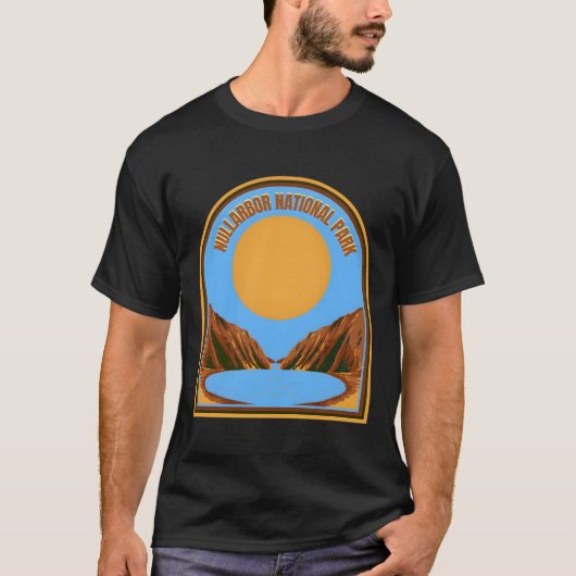 Nullarbor � de eindeloze horizon van Australië T-shirt (Voorkant)
