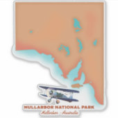 Nullarbor National Park Australia-kaart Sticker (Voorkant)