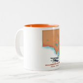 Nullarbor National Park Australia-kaart Tweekleurige Koffiemok (Voorkant links)