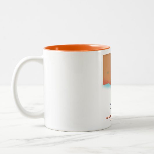 Nullarbor National Park Australia-kaart Tweekleurige Koffiemok (Links)