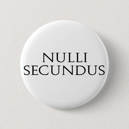 Nulli Secundus Ronde Button 5,7 Cm (Voorkant)