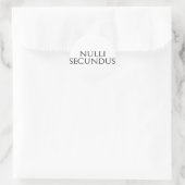 Nulli Secundus Ronde Sticker (Tas)