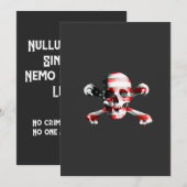 Nullum Crimen Sine Lege, Nemo Est Supra Legem. Bedankkaart (Voorkant / Achterkant)