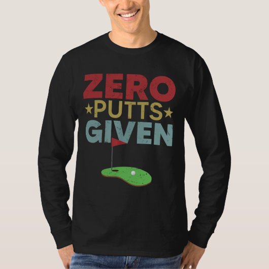 nulpunts gegeven grappige Vaderdag Golf P T-shirt (Voorkant)