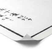 Numata Kashu Japans langstststaartbetje en mantel Poster (Hoek)