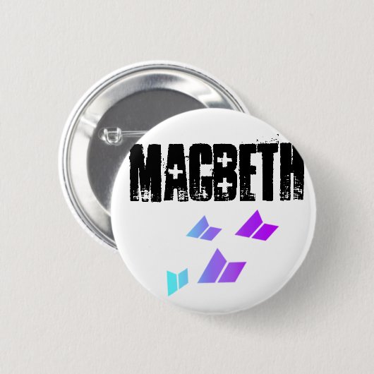 NuMatchessigMacbeth Ronde Button 5,7 Cm (Voorkant /achterkant)