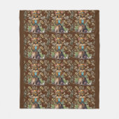 Numbat detectiepatroon fleece deken (Voorkant)