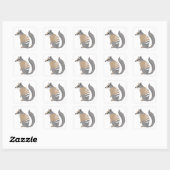 Numbat Vierkante Sticker (Vel)